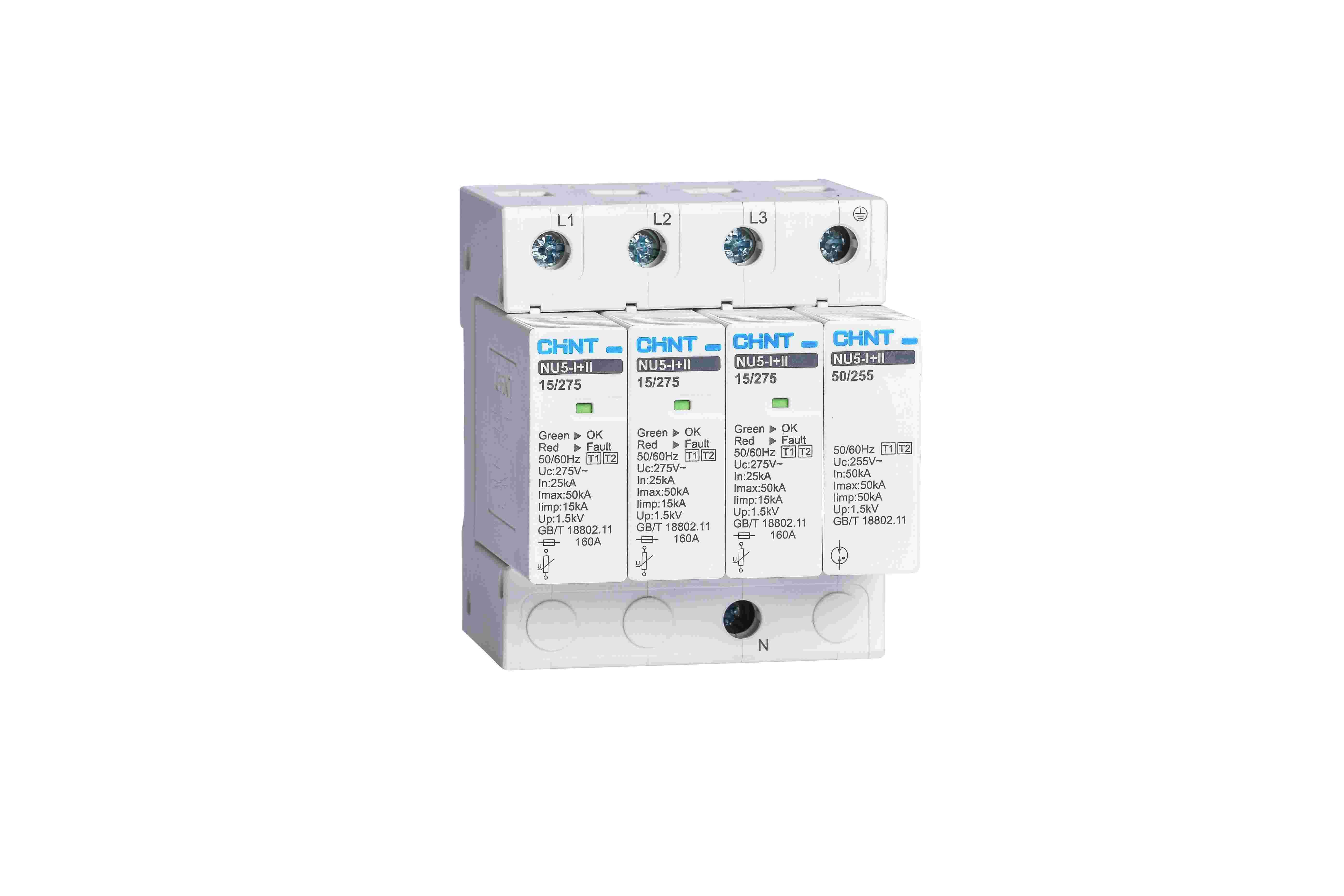 NU5-I+II-SPD-3P+N 15kA